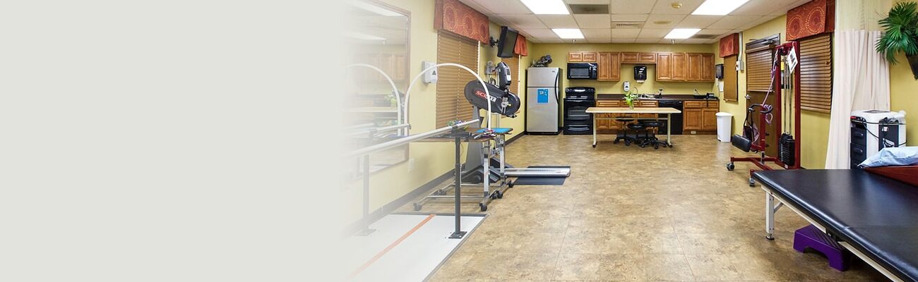 The rehab gym at Cherrywood