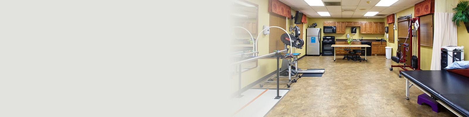 The rehab gym at Cherrywood